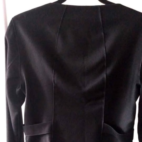 Hugo Boss Wool Jacket Women 6 Black Coat Blazer - Picture 4 of 8